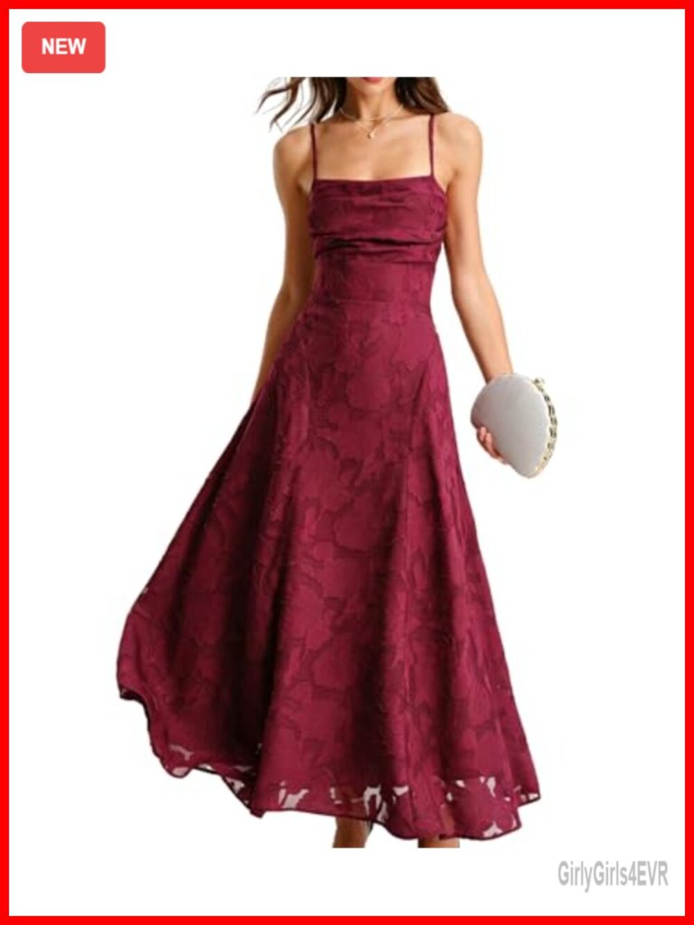A-Line Backless Halter Maxi Dress Square Neck Wedding Guest Formal